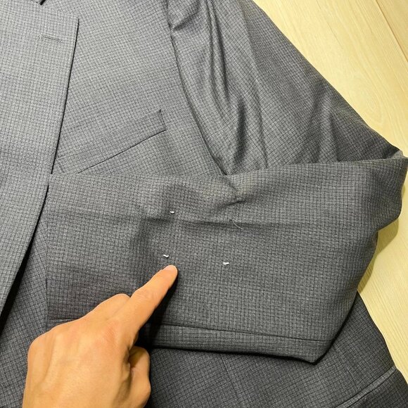 Jack Victor Mens Blue Classic Blazer Sport Coat 2 Button Suit Jacket Size 52 XL - Picture 5 of 15